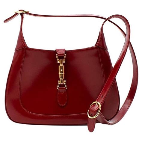 burgundy gucci jackie|Gucci jackie vintage.